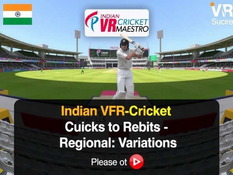 Indian VR Cricket Maestro - Regional Cricket Styles Indian VR Cricket Maestro Regional Variations